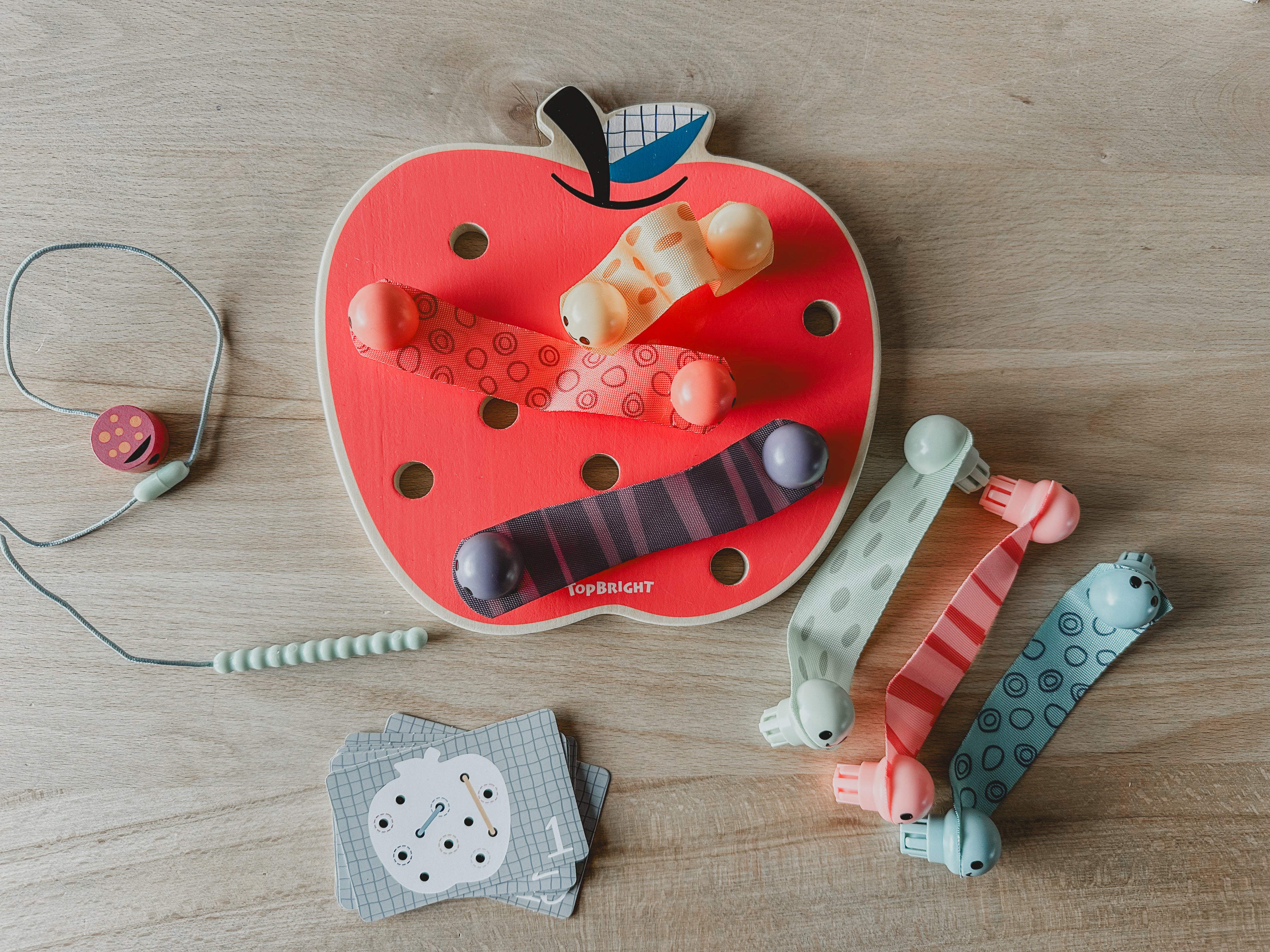 🍎 Appel-worm 🐛 -montessorispel 🍎