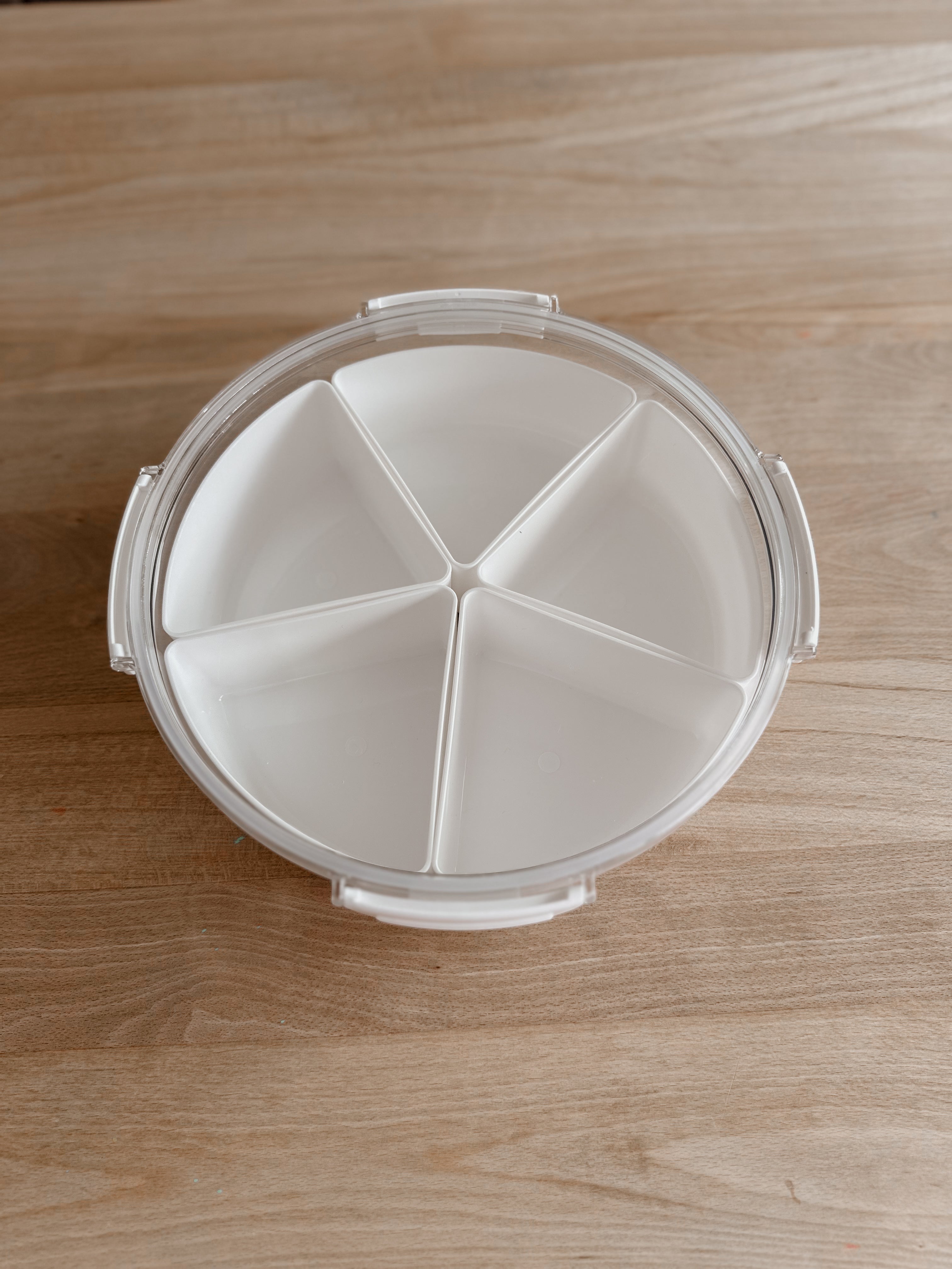 🟣 ronde play tray met 5 vakjes 🟣