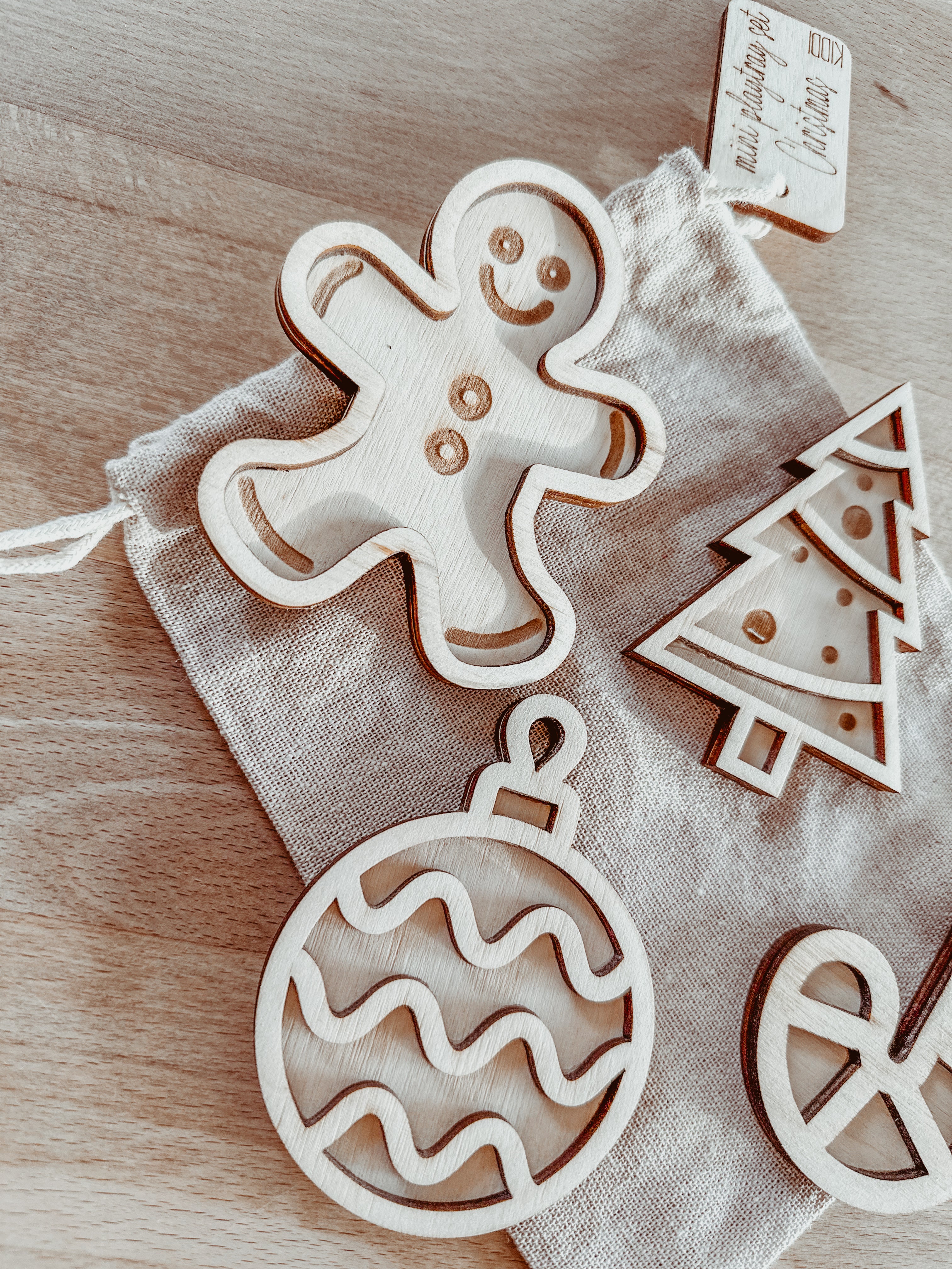 Vulvormen - set mini play tray - KERST