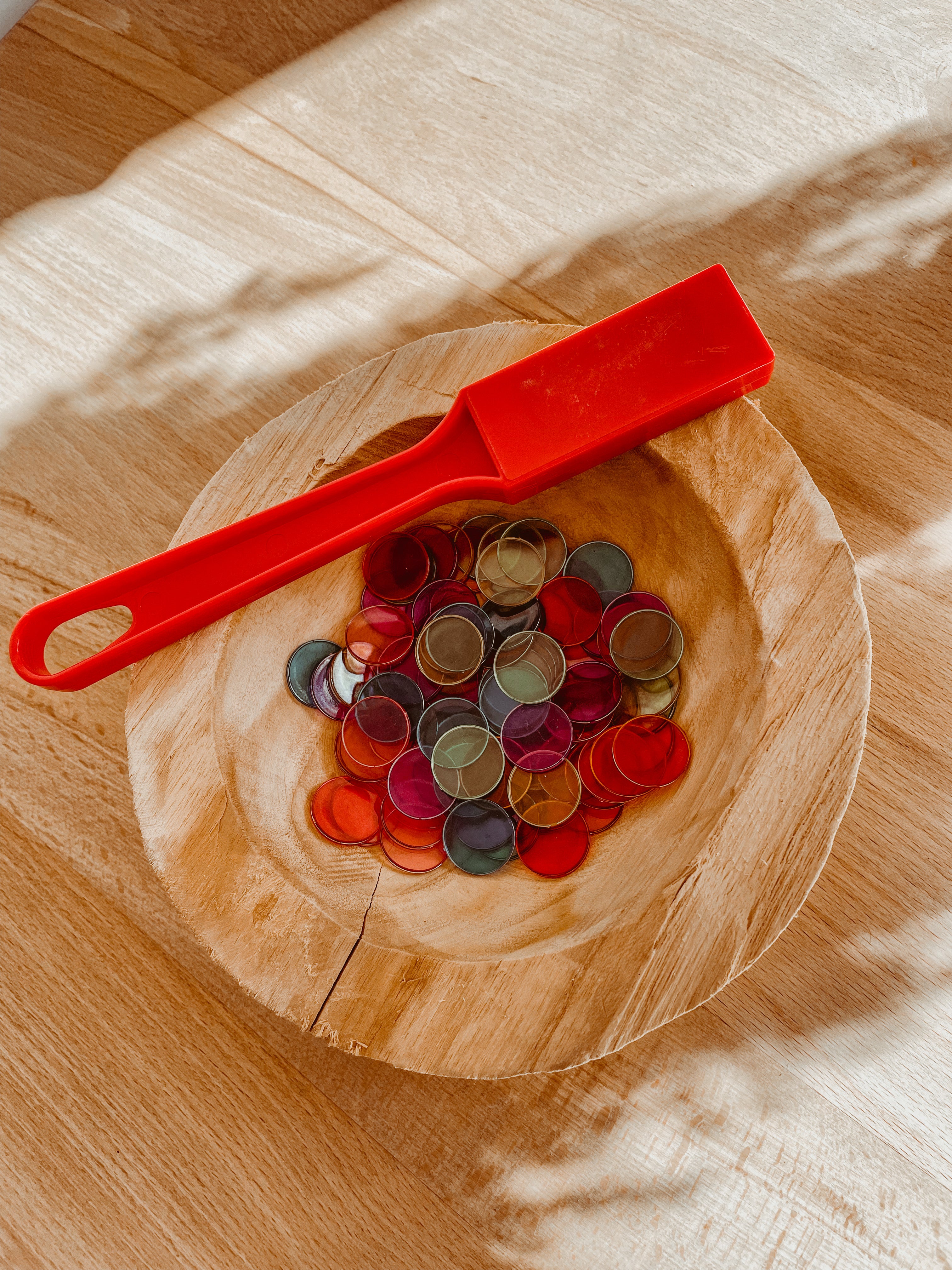 Magneetstaaf met chipjes