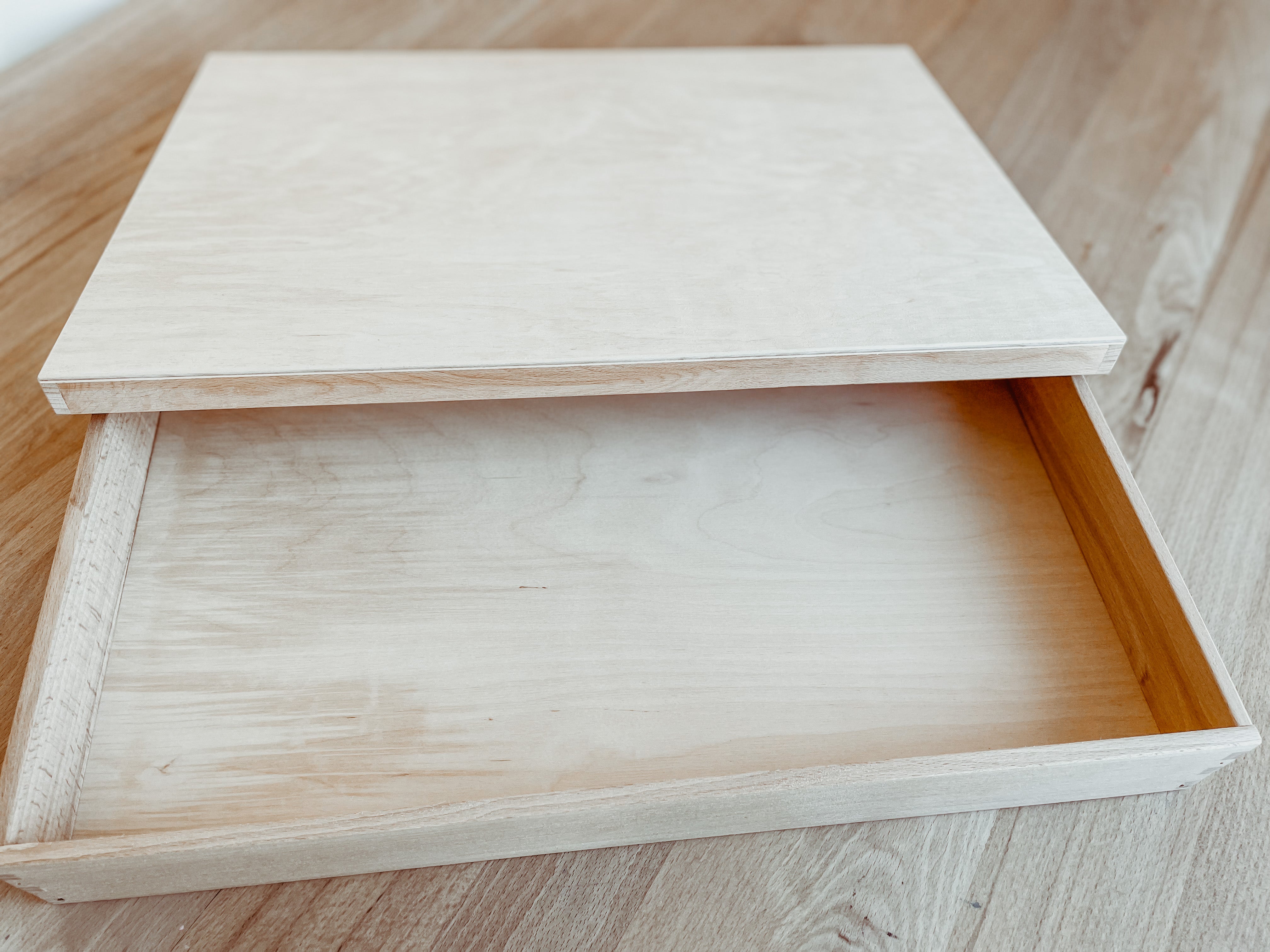 Houten speelbak + deksel