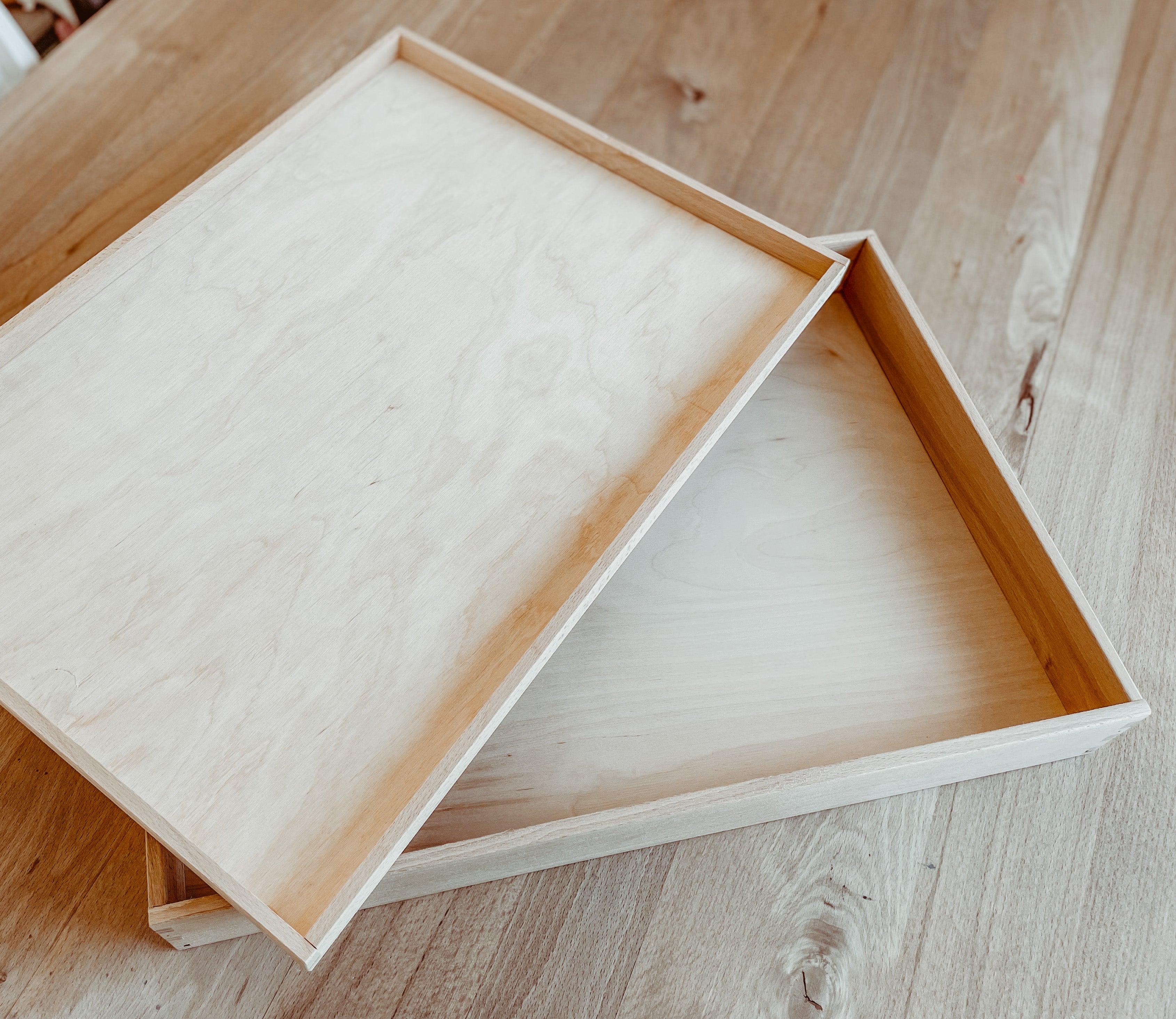 Houten speelbak + deksel