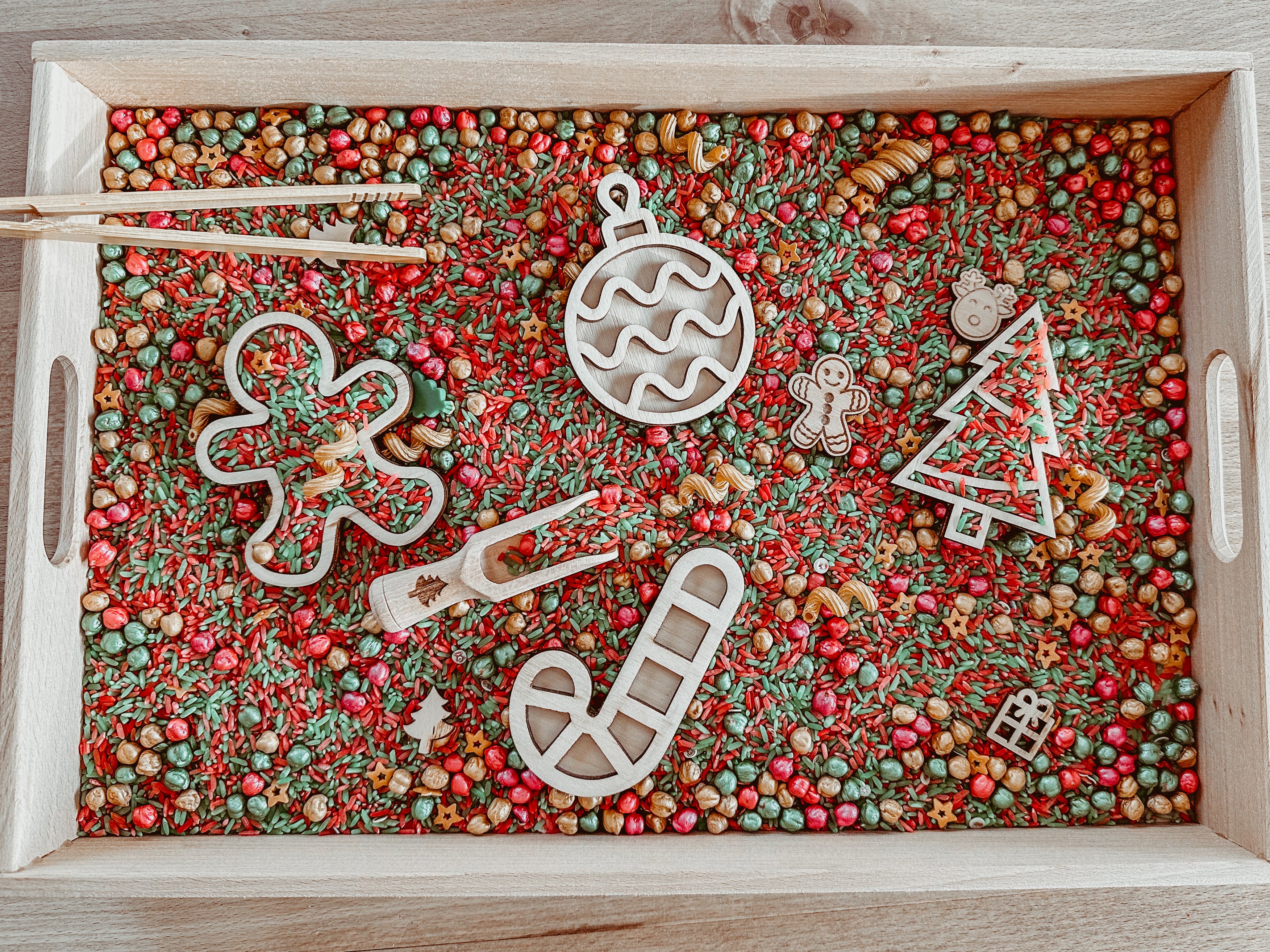 Vulvormen - set mini play tray - KERST