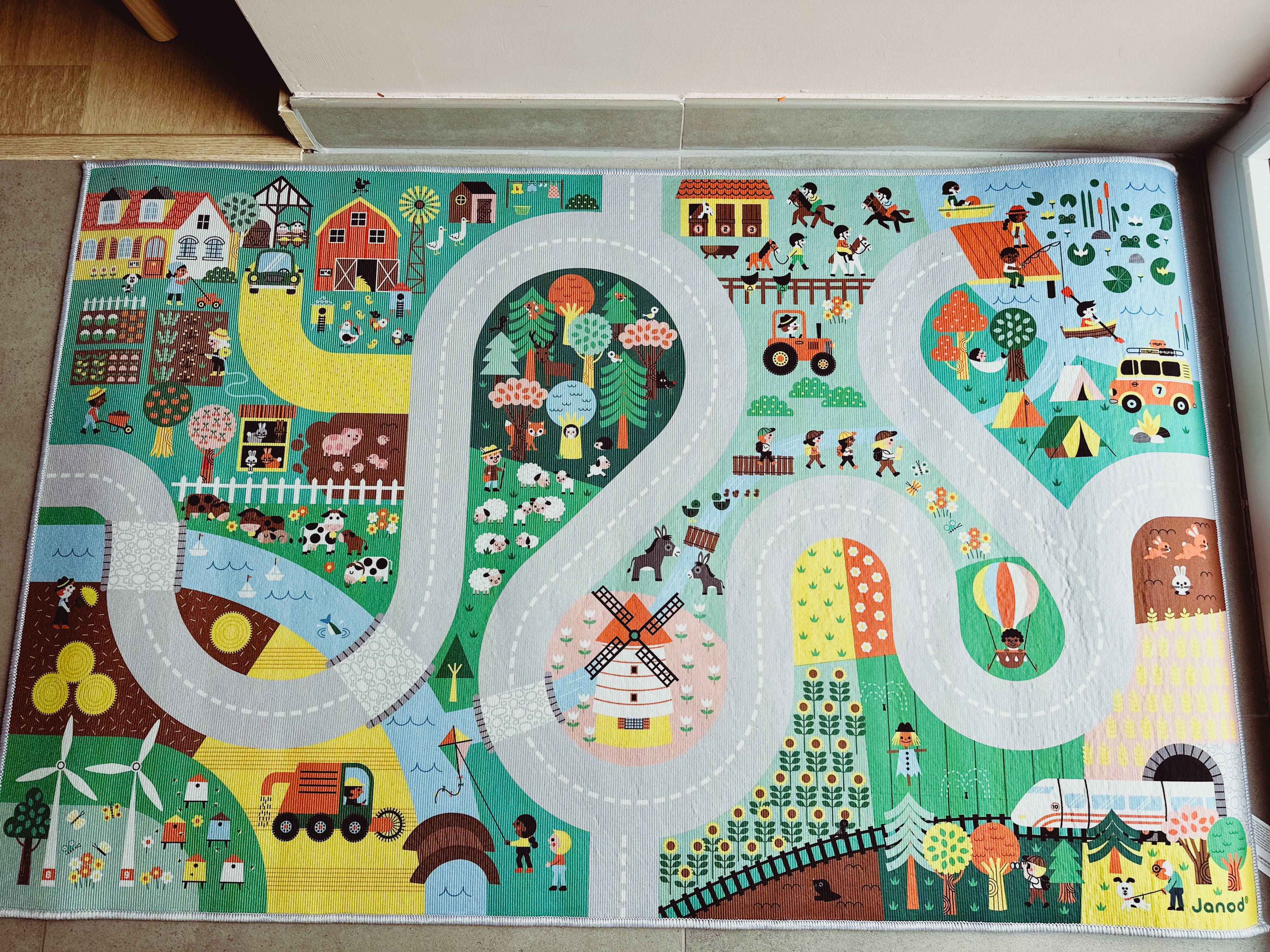 Janod • cross roads • speelmat 🚗