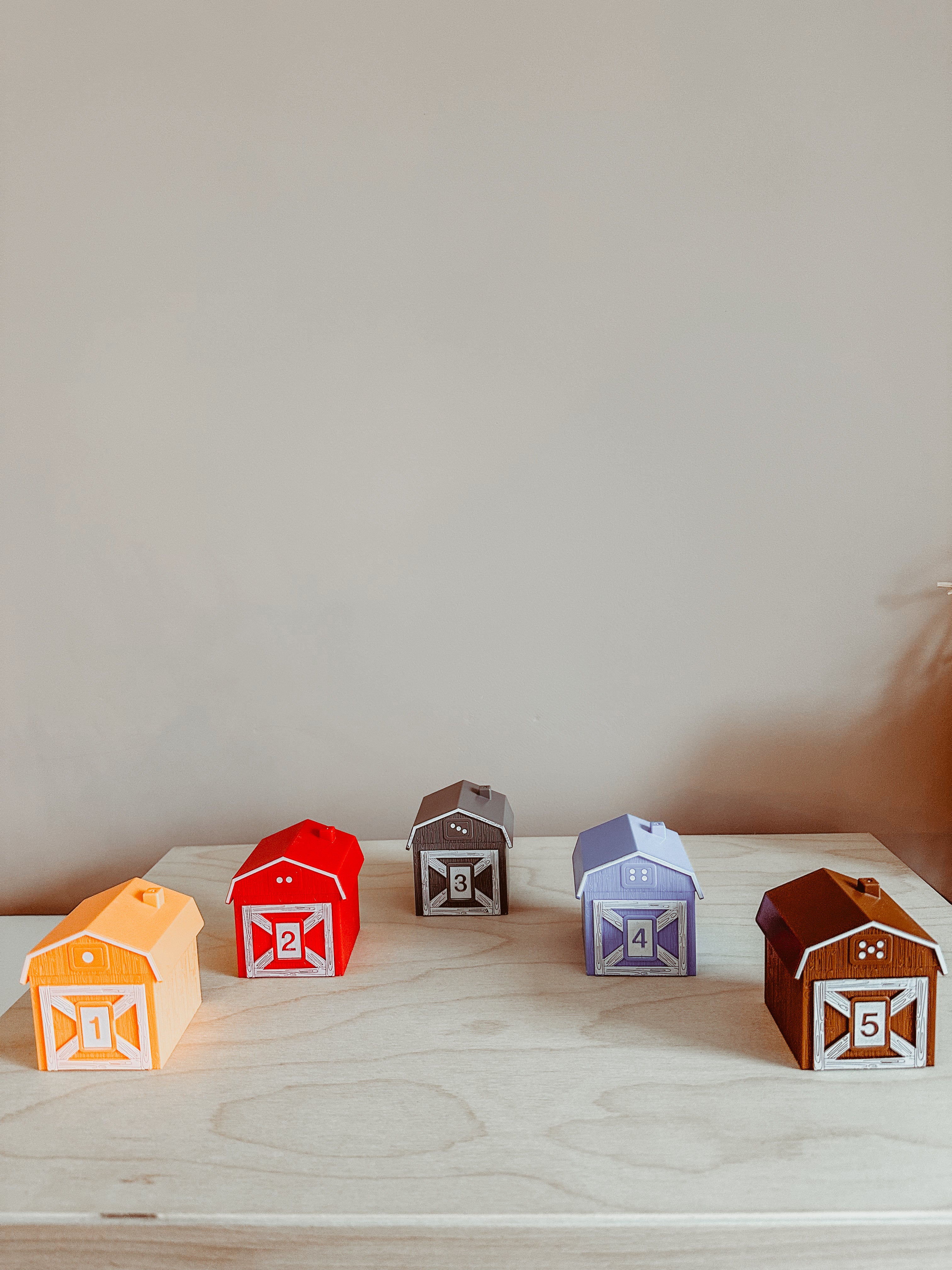 🍁🏠 5 huisjes met diertjes 🏠🍁