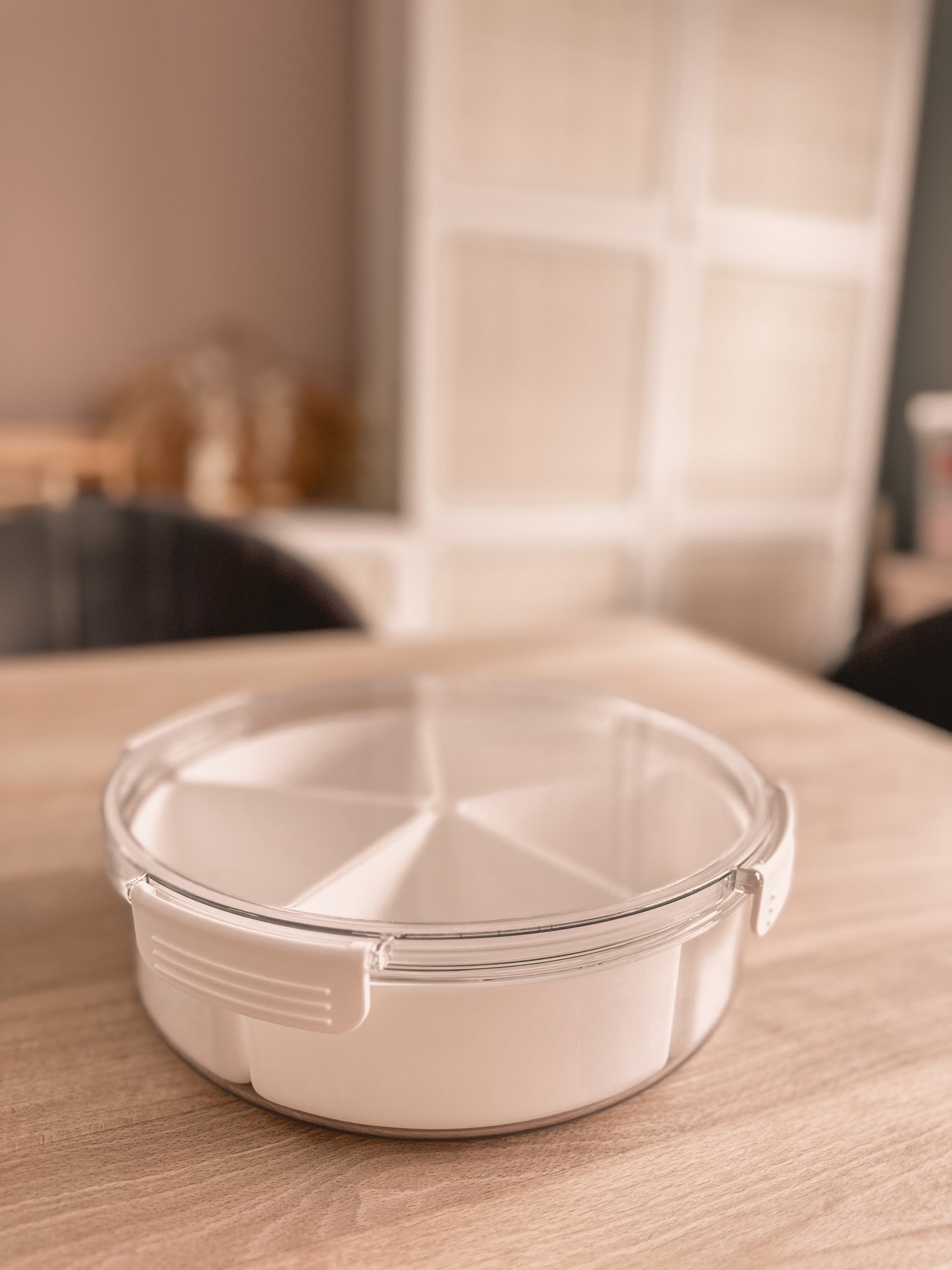 🟣 ronde play tray met 5 vakjes 🟣