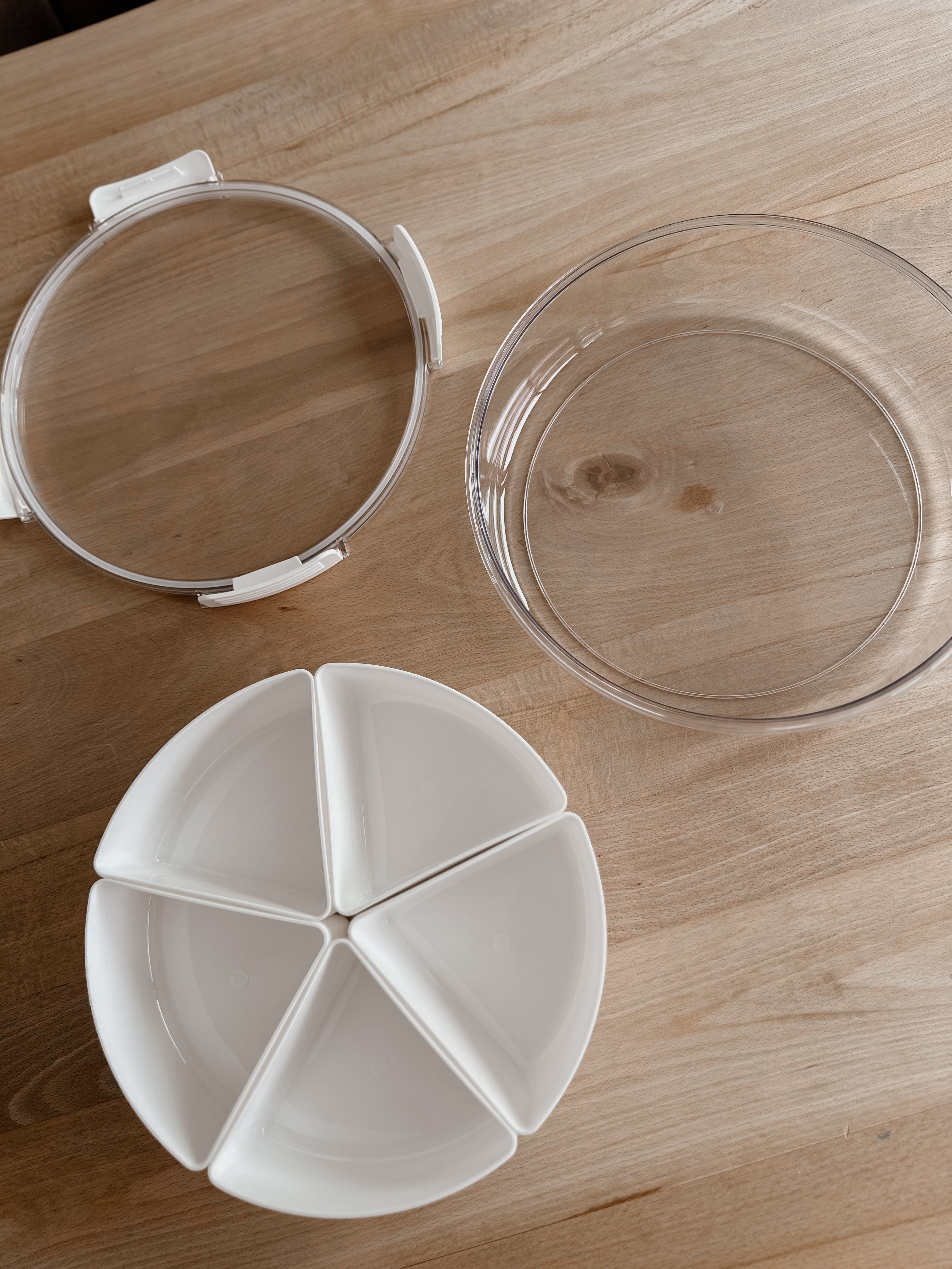 🟣 ronde play tray met 5 vakjes 🟣