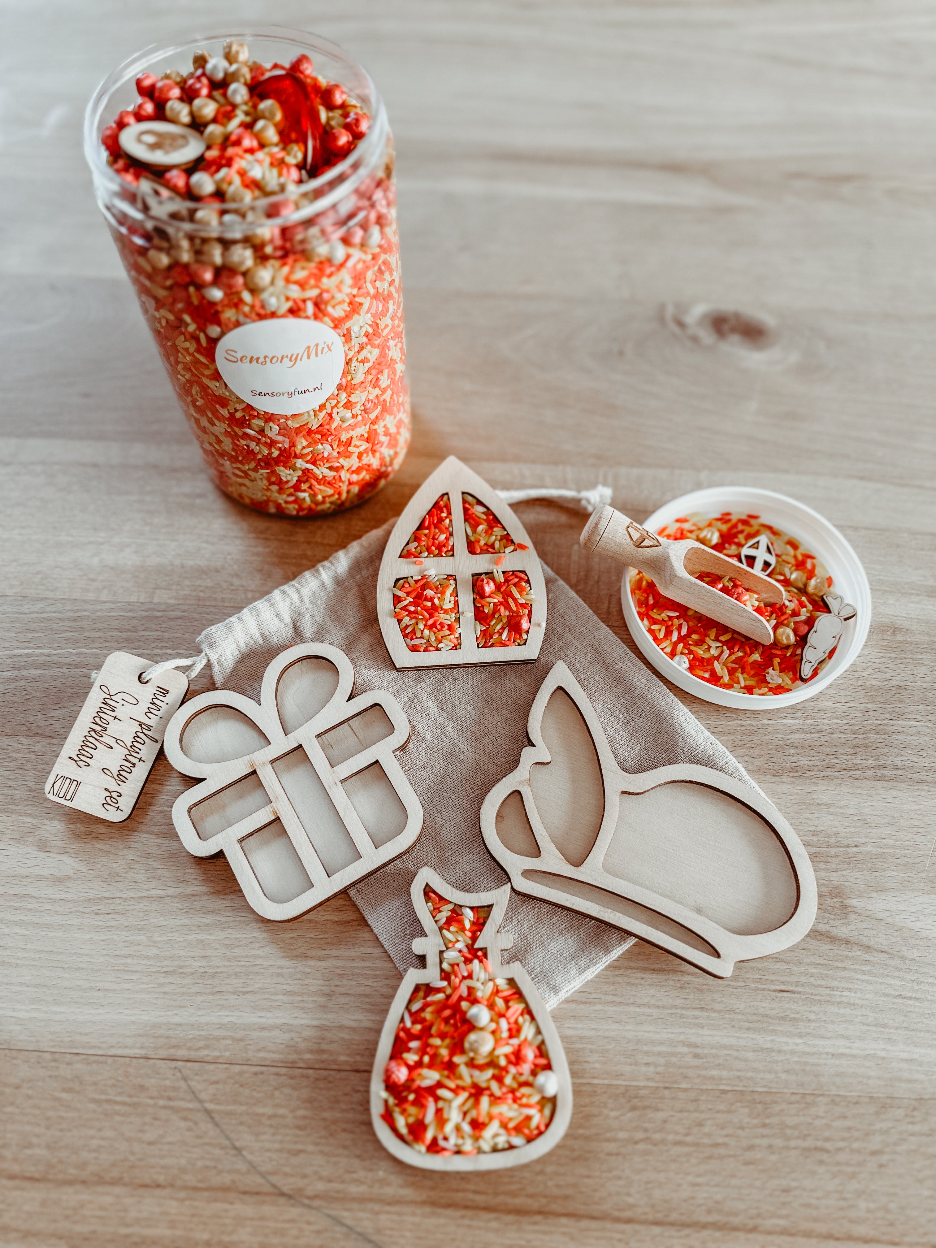 Vulvormen - set mini play tray - SINTERKLAAS