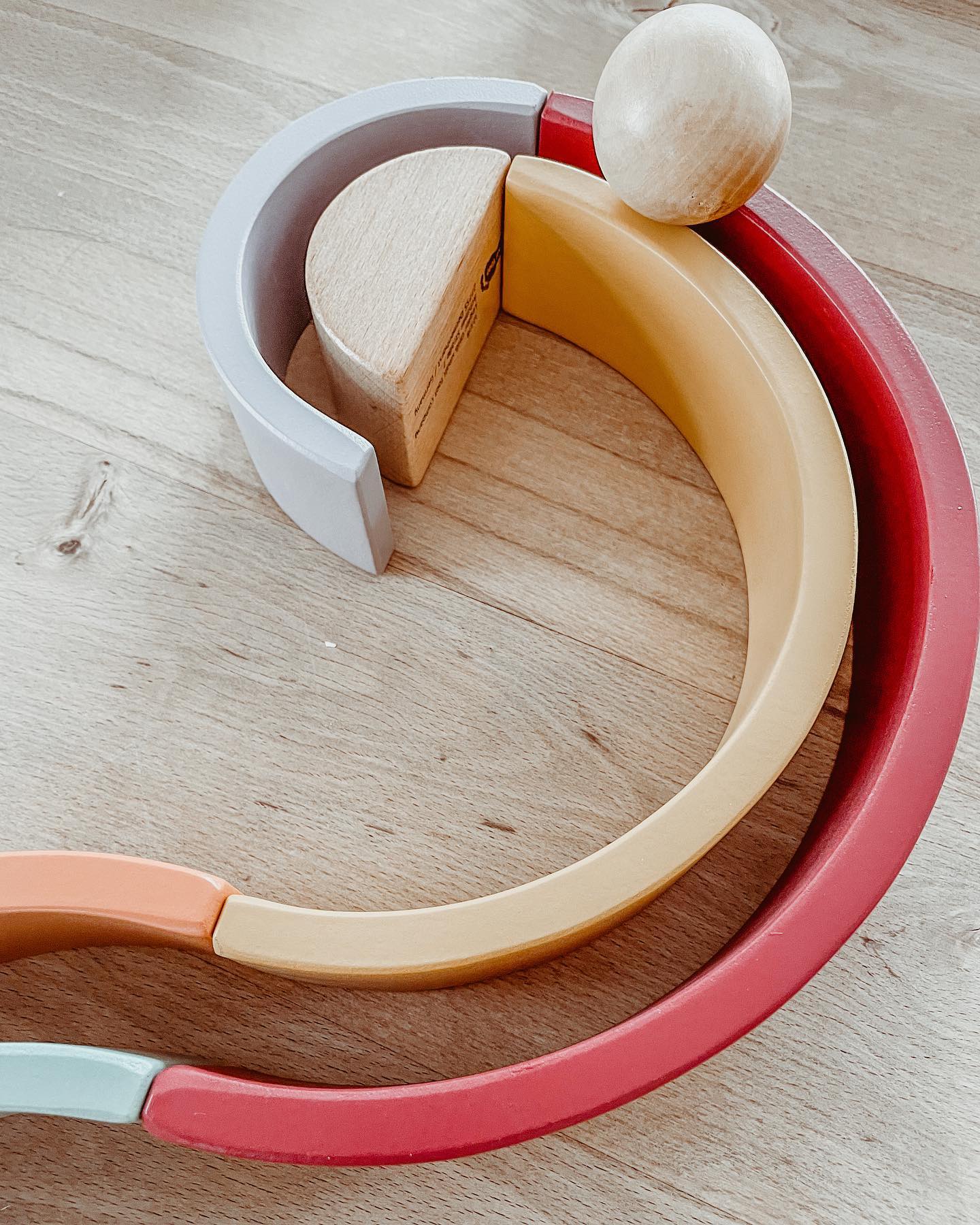 Houten regenboog