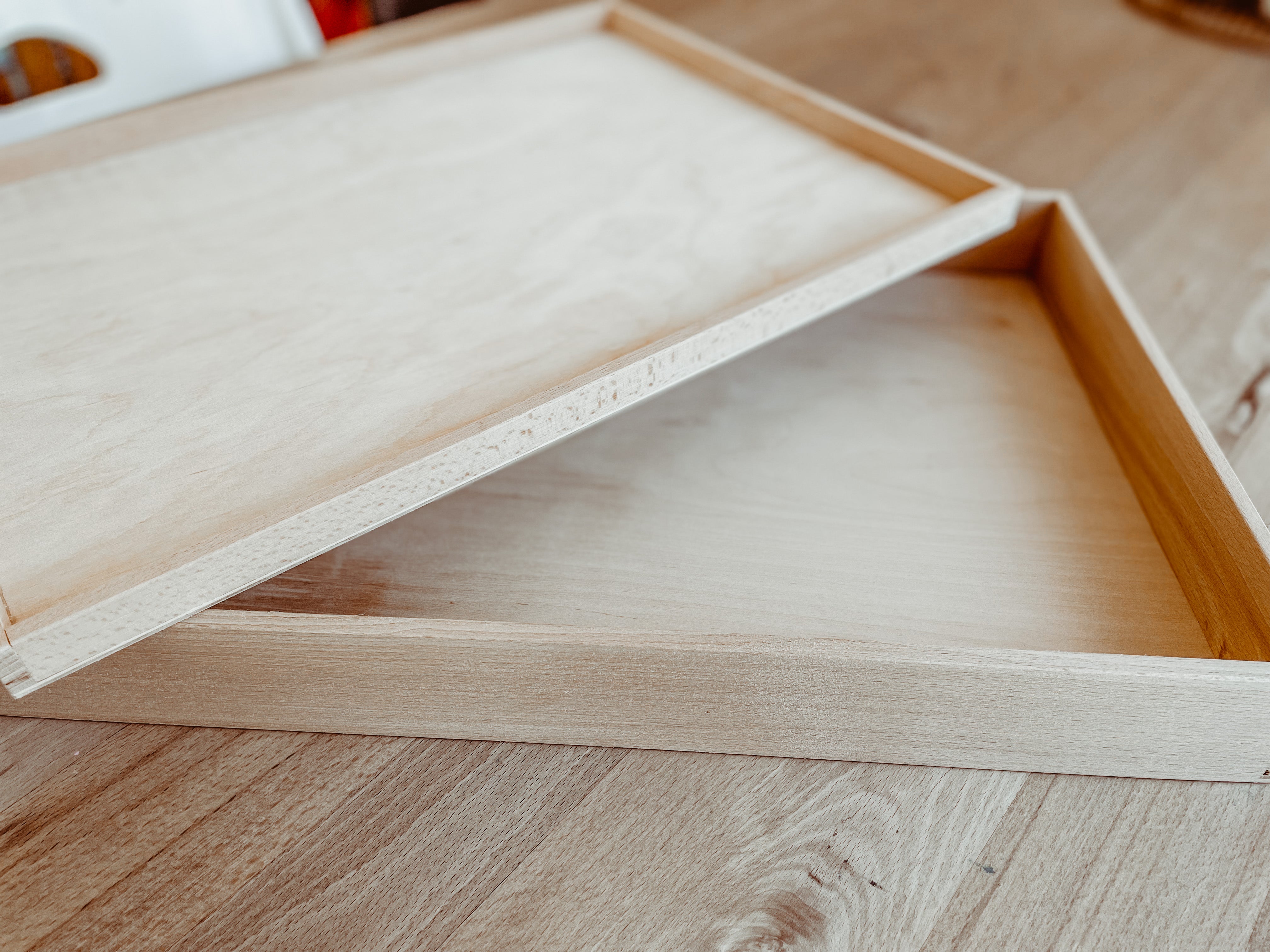 Houten speelbak + deksel